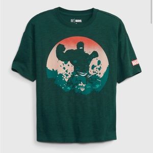 NEW GapKids “Incredible Hulk” Marvel Superhero Graphic T-Shirt Sz Small (6-7)